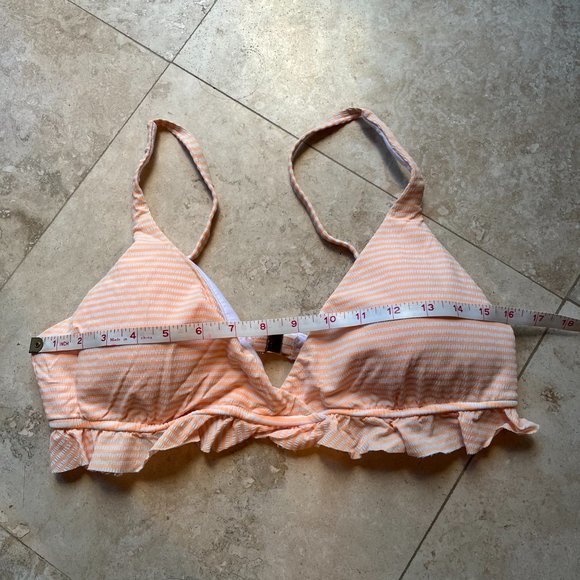 POLO RALPH LAUREN 2 Piece Orange White Bikini Set - Picture 8 of 10